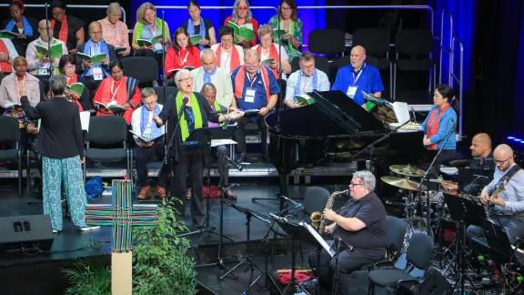 About 30 to 40 people are a part of the Assembly choir. Photo: LWF/Johanan Celine Valeriano